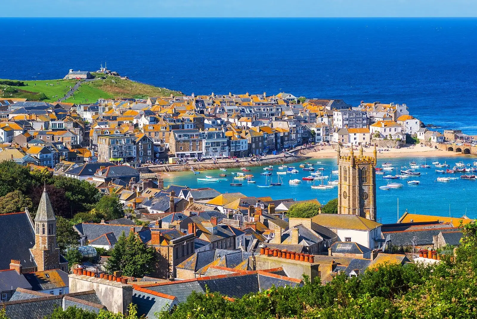 St. Ives Bay in the sun