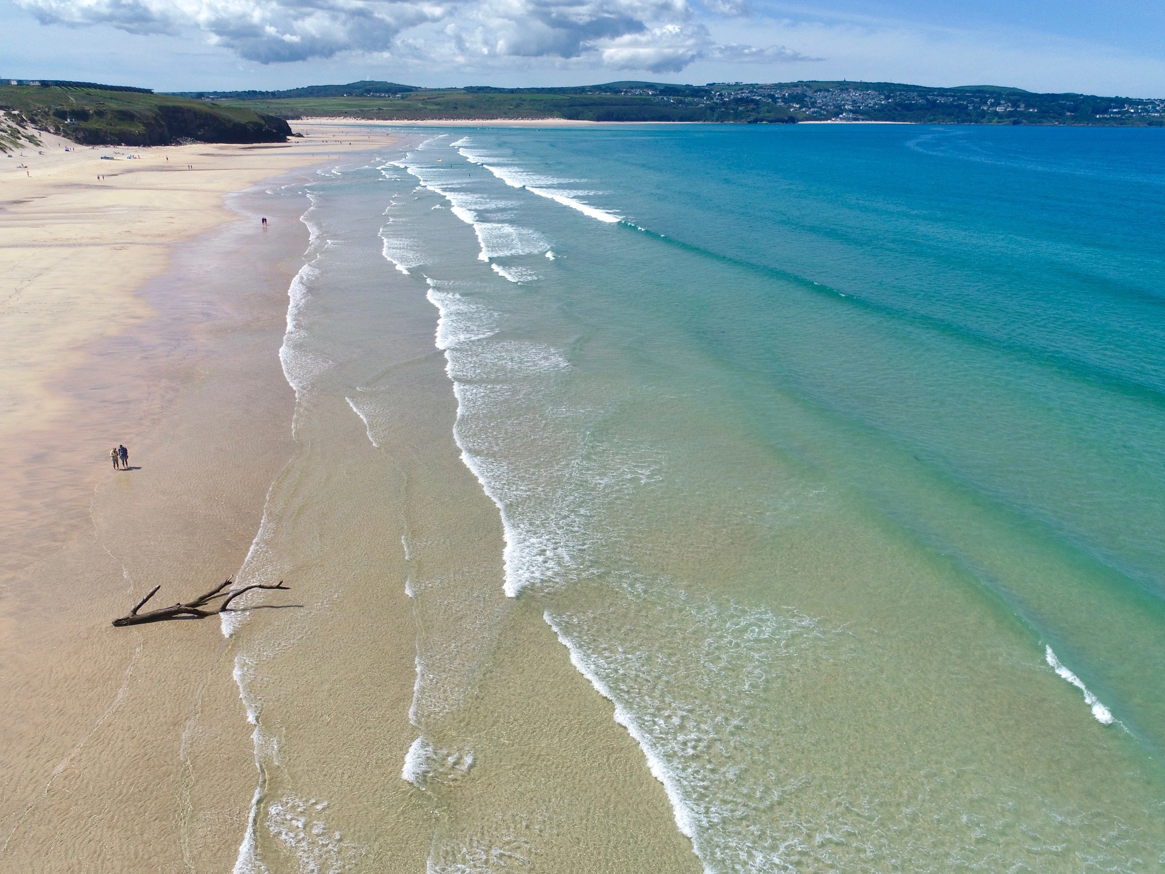 A view of the beach