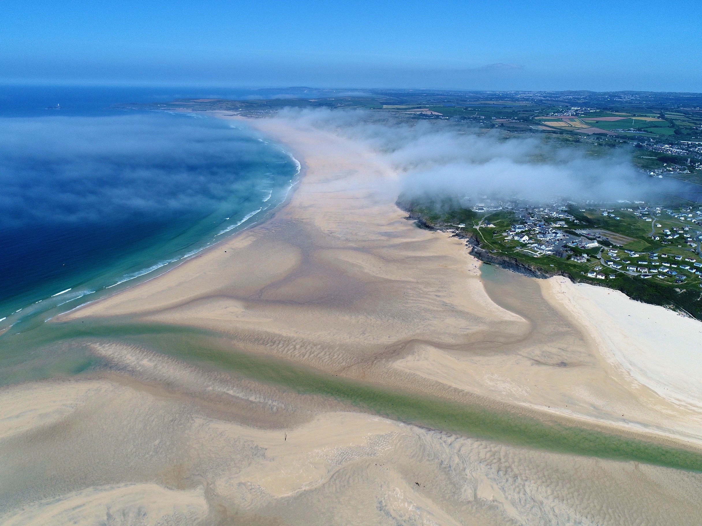 A view of the beach