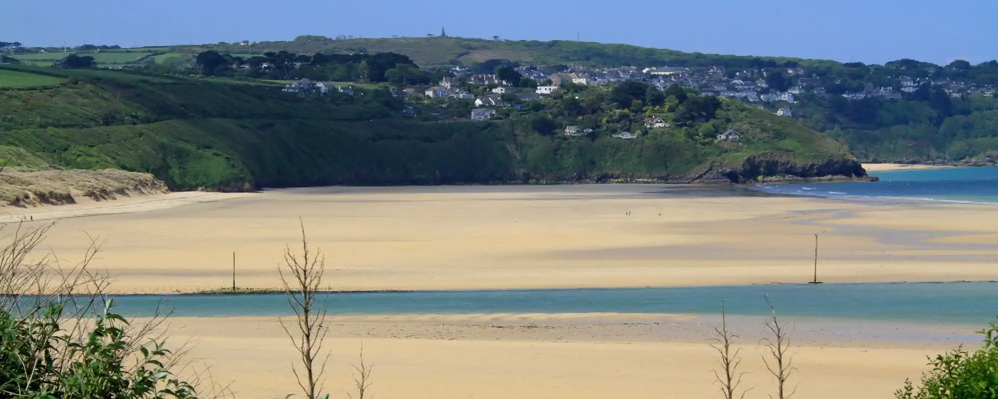 Morryp beach holiday views in hayle